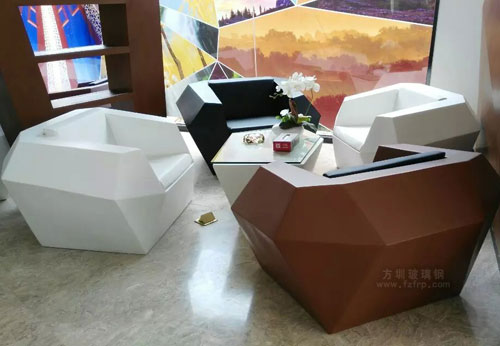 菱形玻璃鋼沙發