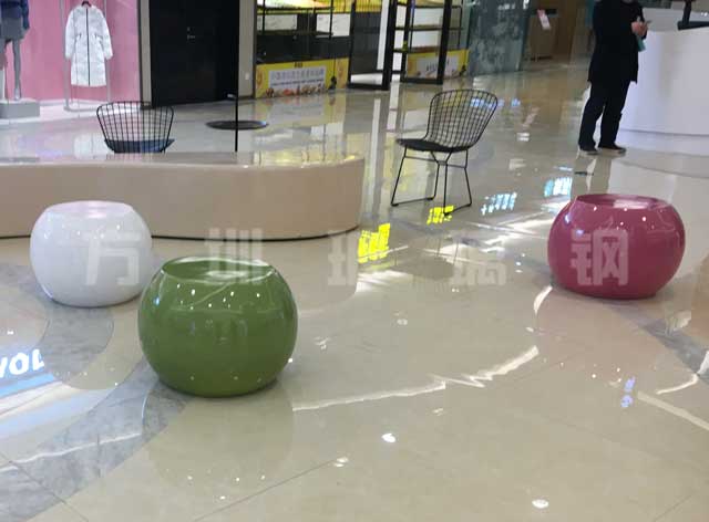 玻璃鋼蘋果凳