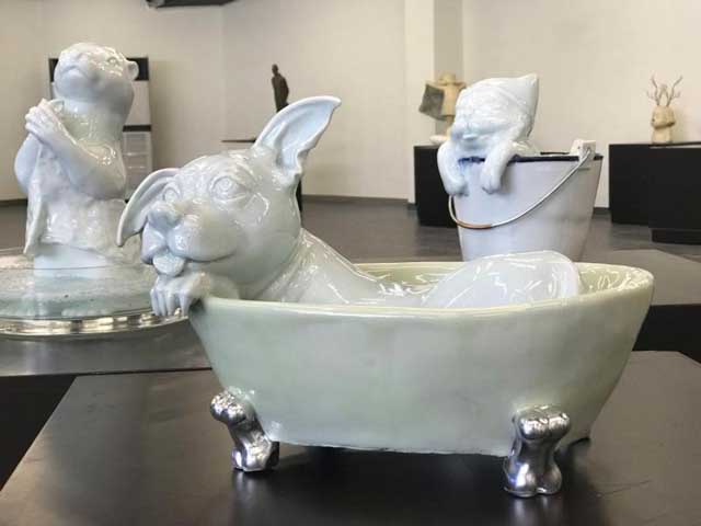 全國高校畢業生優秀雕塑作品展暨首屆工藝品全球購在滬啟幕