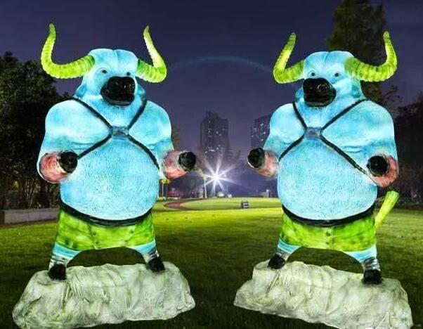 發光玻璃鋼雕塑景觀設計中的顏值擔當