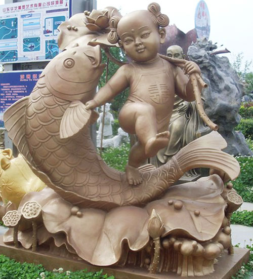 城市景觀福娃雕塑
