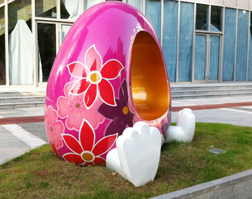 玻璃鋼卡通蛋雕塑